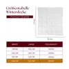 A size chart for a winter duvet with an image of a duvet. Produktbild-Vorschau