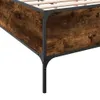 Bettgestell Räuchereiche 140x190 cm Holzwerkstoff und Produktbild-Vorschau 6