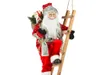 Santa s rebríkom červený 65 cm Náhľad obrázku produktu 2