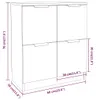 vidaXL Sideboard Weiß 60x30x70 cm Holzwerkstoff Produktbild-Vorschau 8