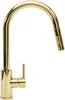 A close-up studio shot of a gold kitchen faucet. Anteprima dell’immagine prodotto