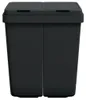 vidaXL Duo kosz na śmieci antracyt 2x25 L Podgląd zdjęcia produktu 3