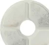 A close-up view of a round, white filter with four sections, each containing a different material. Produktbild-Vorschau