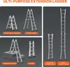 A collage of images showing an extension ladder in various configurations and uses. Anteprima dell’immagine prodotto