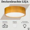 STOLARNIA PIKA Deckenleuchte - Holz Runde Deckenlampe Helle Produktbild-Vorschau 2