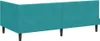 vidaXL Eckbettgestell mit Kopfteil Türkis 90 cm x 200 cm Produktbild-Vorschau 7