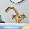 Staromosazná koupelnová umyvadlová baterie, design s Náhled obrázku produktu 2