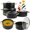 Topfset Hanys 8 Teilig Töpfe Kochtopf Kochset Aluminium Mit Produktbild-Vorschau 1