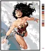 Zuty - Maľovanie podľa čísel - WONDER WOMAN LETÍ, 40x50 cm, Náhľad obrázku produktu 3