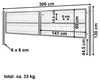 Gartentor Tor Gartenzaun Zaun 300x80 cm Doppelflügelig Produktbild-Vorschau 5