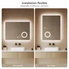 S'AFIELINA Miroir de salle de bain LED 80 x 60 cm Miroir Voir les images du produit 2