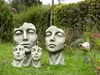 Vidroflor Kunststein Gesicht "FRAU", Groß Produktbild-Vorschau 5