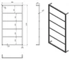 Sapho SKA Wandhandtuchhalte, 600x1150x100mm, Weiß matt Produktbild-Vorschau 8
