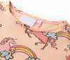 vidaXL Kinderpyjama mit Kurzen Ärmeln Hellorange 128 Produktbild-Vorschau 3