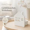 Lichthaus Teelichthalter Porzellan Lichthäuschen Wohnhaus Produktbild-Vorschau 8