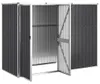 vidaXL Tuinhuis, antraciet, 225x89x161 cm, verzinkt staal Productafbeelding-voorbeeld 4