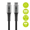 USB-C™-auf-USB-C™-Textilkabel mit Metallsteckern Produktbild-Vorschau 2