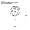 A decorative sphere light with integrated timer function, suitable for 3 AA batteries. Produktbild-Vorschau