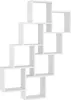 vidaXL Cube Shelf White 90x15x119 cm odvozený výrobek ze Náhled obrázku produktu 1