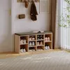 Armoire À Chaussures Avec Siège Banquette Moderne Chêne Voir les images du produit 9