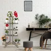 Relaxdays Květinové schodiště, 5 stupňů, dřevo, do Náhled obrázku produktu 2