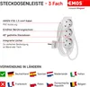 Steckdosenleiste Steckleiste 3 fach, 3m, Kinderschutz, weiß Produktbild-Vorschau 14