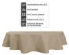 Tischdecke oval beige natur 135x180 cm Leinenoptik Produktbild-Vorschau 5