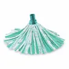 A mop head with teal and white strips, set against a white background. Náhľad obrázku produktu
