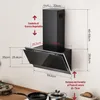 LEVIVO Cappa aspirante senza cornice A+++ da 60 cm per Anteprima dell’immagine prodotto 5