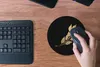 MuchoWow® Mauspad Mousepad Gold - Blatt - Zweig 20x20 cm - Produktbild-Vorschau 4