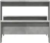 A concrete-effect dining table and bench set shown from the front. Náhled obrázku produktu