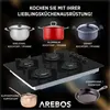 AREBOS Plynová varná doska so 4 horákmi, sklenený povrch, Náhľad obrázku produktu 5