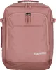 A pink Travelite backpack is shown from the front against a white background. Produktbild-Vorschau