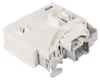 A white and gray washing machine door lock mechanism is shown against a white background. Produktbild-Vorschau