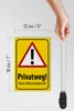 Holzschild Hinweis 12x18cm Privatweg kein Winterdienst Produktbild-Vorschau 6