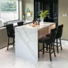 2er-Set Barhocker mit Samtpolsterung, Knopfheftung, Produktbild-Vorschau 3