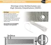 Sichtschutz HDPE mit Kabelbinder 0,75x6 hellgrau High Produktbild-Vorschau 3