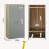 Armario infantil "Beldinupp" con 2 puertas, 1 barra para Vista previa de la imagen del producto 3