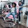 Fotel gamingowy premium ALFORDSON z podnóżkiem i podparciem Podgląd zdjęcia produktu 11