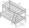 Patrová postel Vitalispa Everest Přírodní dřevo 120x200 / Náhled obrázku produktu 3
