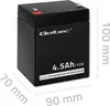 Qoltec 53033 autobaterie AGM (Absorbed Glass Mat) 4,5 Ah 15 Náhled obrázku produktu 17