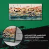 Leinwand Wanduhr Wandkunst Uhr 60x30 Gemälde Abstrakte Produktbild-Vorschau 5