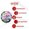 Folienballon Happy Birthday Blume 45cm Helium Party Deko Produktbild-Vorschau 5