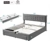 MODFU Polsterbett Doppelbett 160×200cm, Hydraulisches Produktbild-Vorschau 7