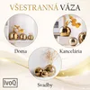 IvoQ Luxusná zlatá keramická sada váz - elegantný a moderný Náhľad obrázku produktu 4
