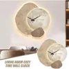 Moderne digitale Wanduhr  Nordisches Design Leise– Goldglas Produktbild-Vorschau 7
