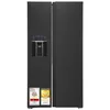 Exquisit SBS520-CF-040E, Stojací, Americká dvířka, Černá, 2 Náhled obrázku produktu 1