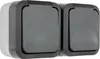 REV Prise double complète AquaStorm Gris clair, noir Voir les images du produit 3