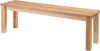 A simple wooden bench on a white background. Produktbild-Vorschau