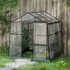 Outsunny Gewächshaus Aluminium Treibhaus 3,68m² Tomatenhaus Produktbild-Vorschau 2